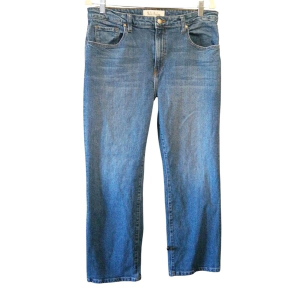 Nelle Atelier 'The Kate' Jeans Size 32 Stovepipe Stretch USA 100% Cotton - Picture 1 of 7